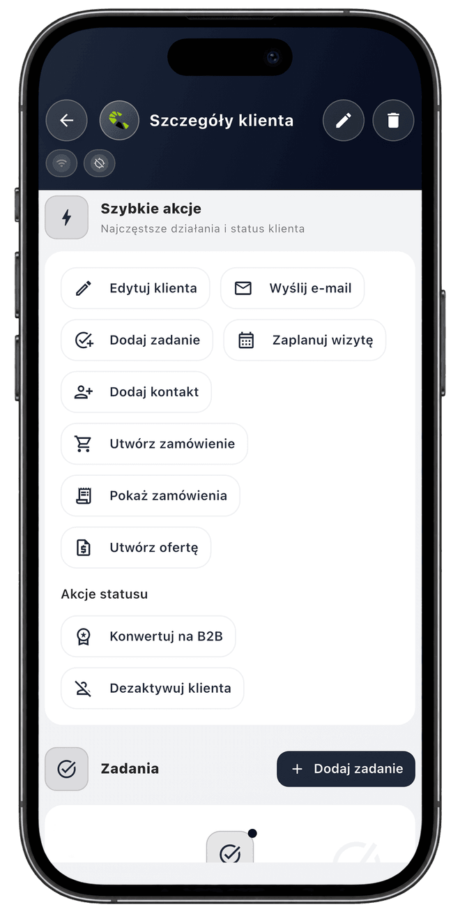 Centoro SFA — ekran aplikacji 14
