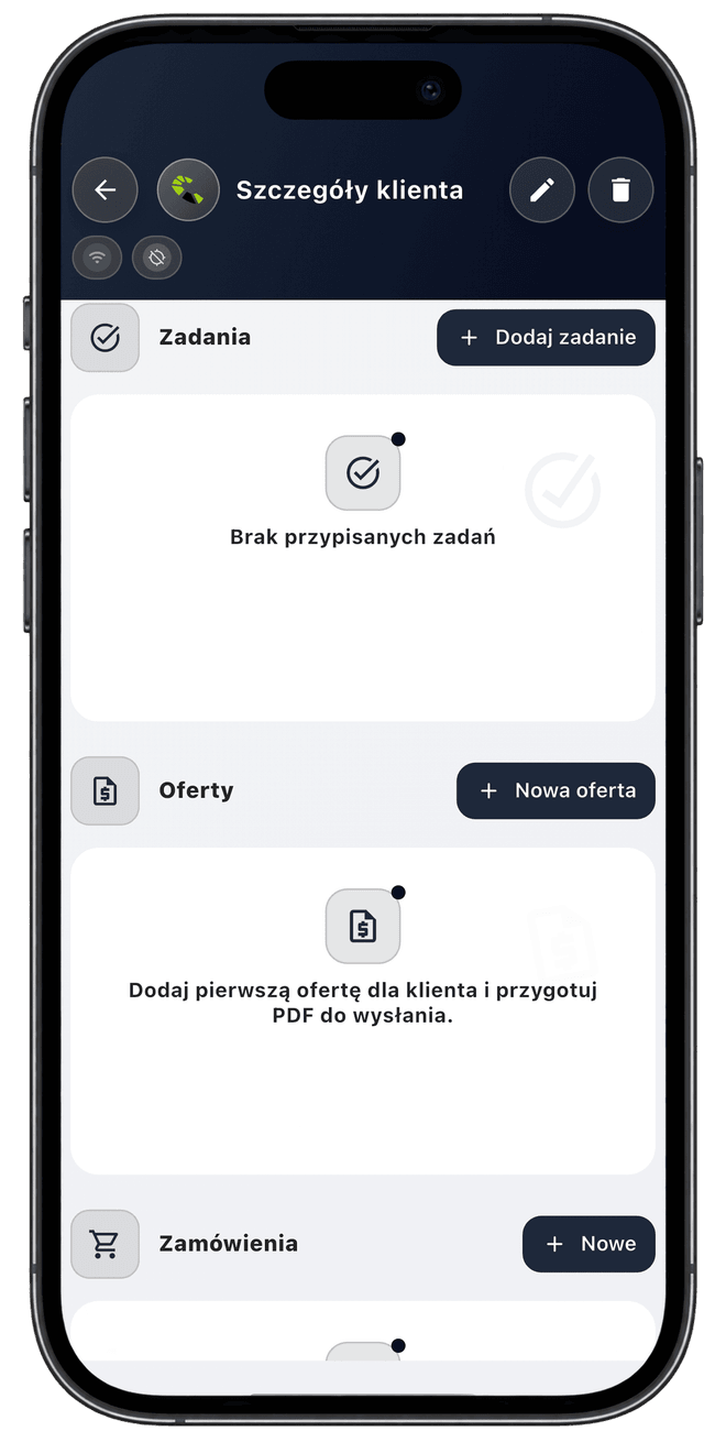 Centoro SFA — ekran aplikacji 15