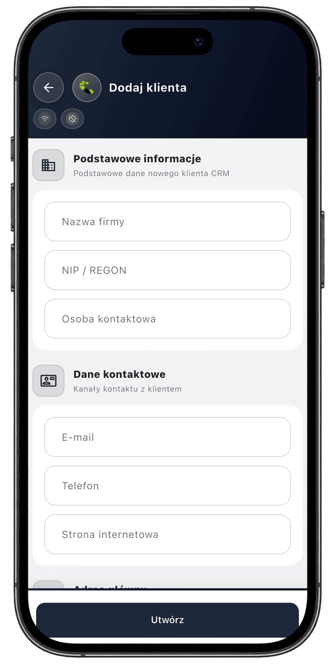 Centoro SFA — ekran aplikacji 19