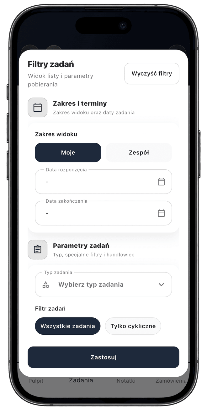 Centoro SFA — ekran aplikacji 26