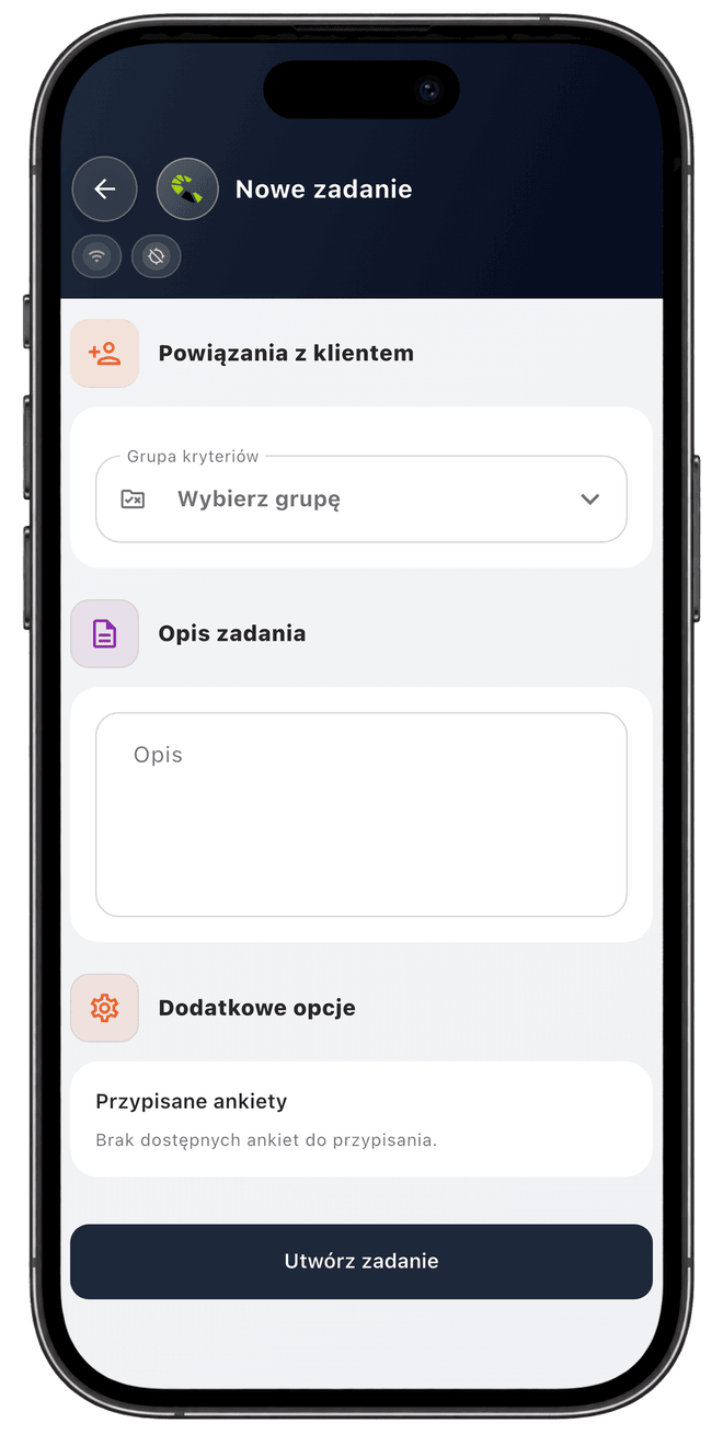 Centoro SFA — ekran aplikacji 31