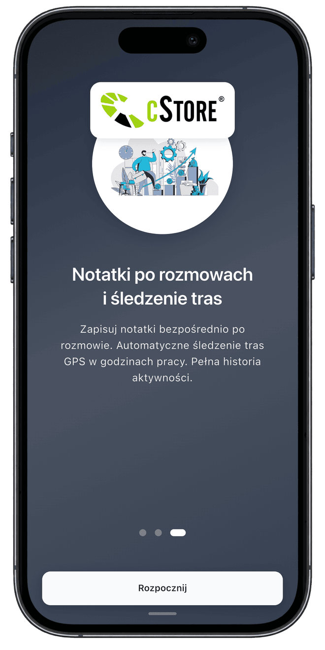 Centoro SFA — ekran aplikacji 4