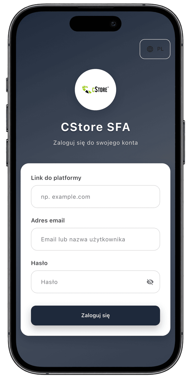 Centoro SFA — ekran aplikacji 5