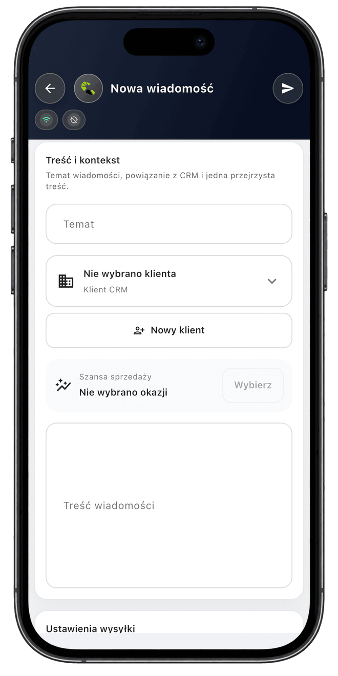 Centoro SFA — ekran aplikacji 78