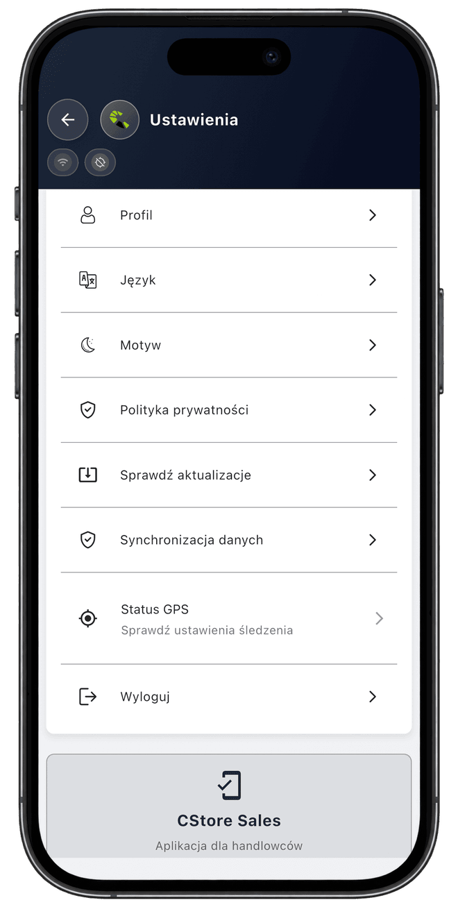 Centoro SFA — ekran aplikacji 9
